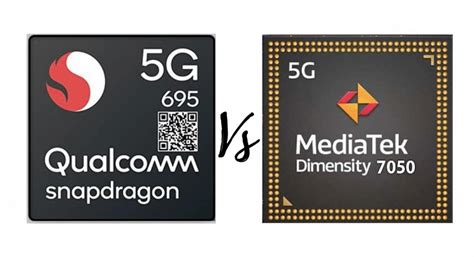 MediaTek Dimensity 7050 vs Qualcomm Snapdragon 695 5G.